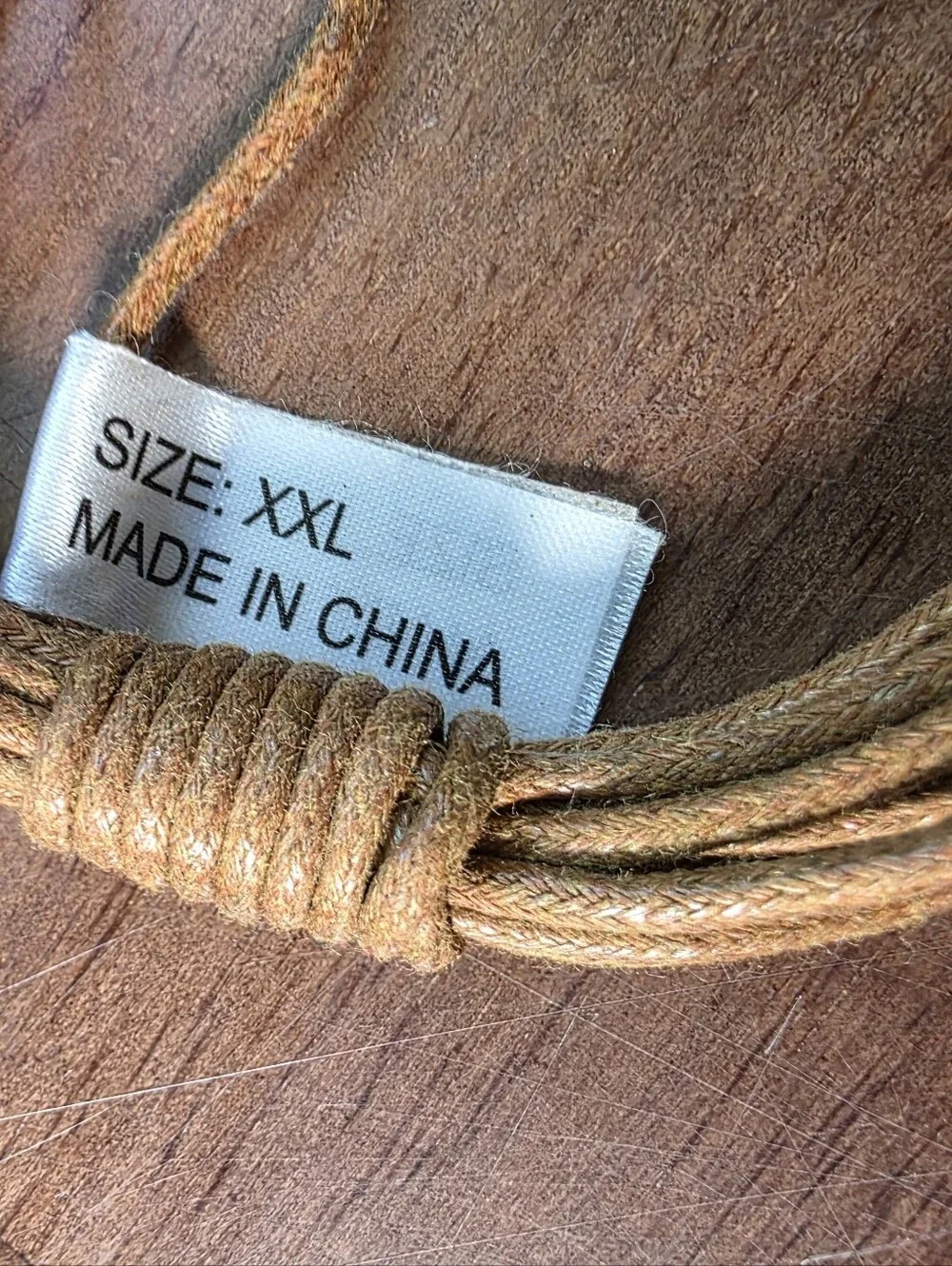 Boho Macramé Woven Tie Belt Tan Fringed Tassel Plus Size XXL